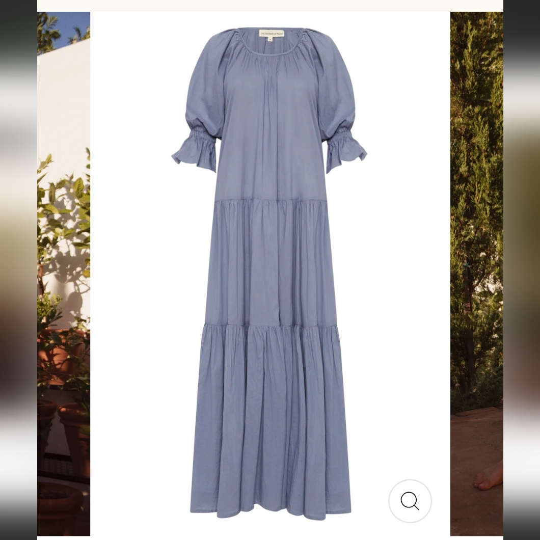 Daughters Of India Sahana Gown - Blue Lagoon